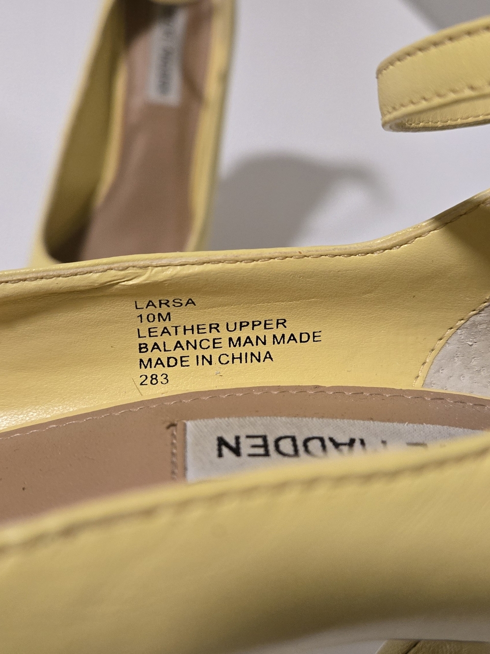 Steve Madden Yellow Larsa Ankle-Strap Platform Pumps - Picture 8 of 12